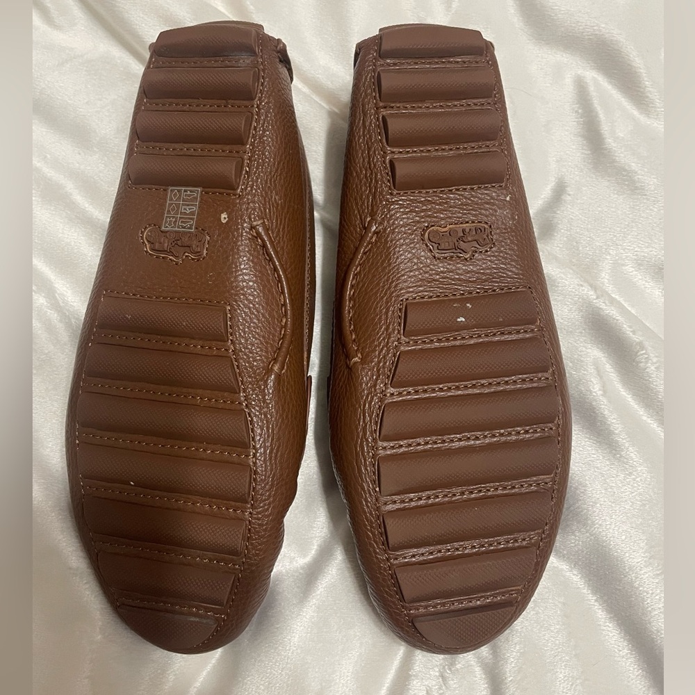 Coach Crosby Driver Turlock Flats Loafers in Tan Brown - Picture 8 of 12
